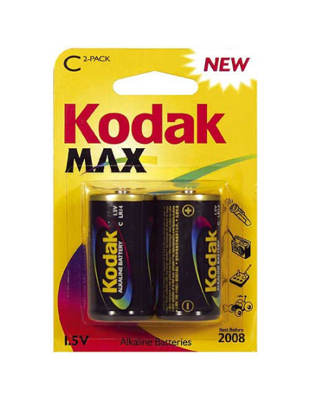 KODAK PILA 30952836 LR14 MEZZA TORCIA KC 2 MAX 1,5V 2PZ