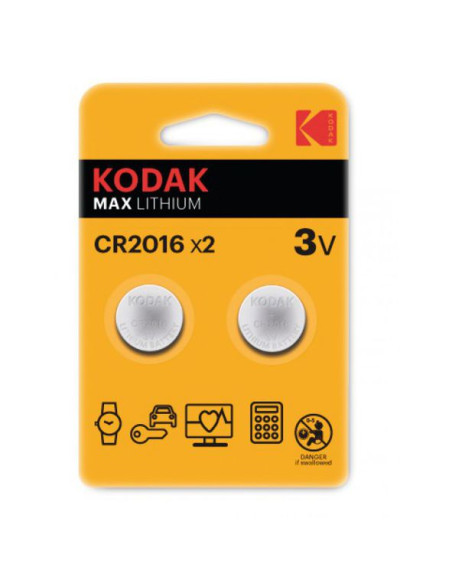 KODAK PILA 30417663 CR2016 MAX 3V 2PZ