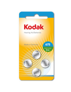 KODAK PILA 30410435 ZINCO 675 ACUSTICA HEARING AID 4PZ