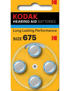 KODAK PILA 30410435 ZINCO 675 ACUSTICA HEARING AID 4PZ 2