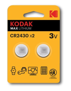 KODAK PILA 30417755 CR2430 MAX 3V 2PZ