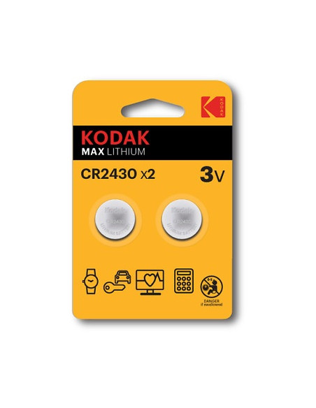 KODAK PILA 30417755 CR2430 MAX 3V 2PZ