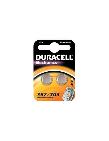 DURACELL PILA D 357/303 1,5V 2PZ 10L14/SR44