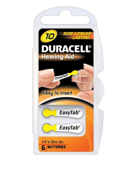 DURACELL PILA DA 10 1,4V 6PZ ACUSTICA ACTIVE AIR