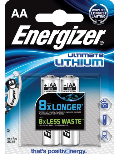 1x2 Energizer Lithium Digital Mignon AA