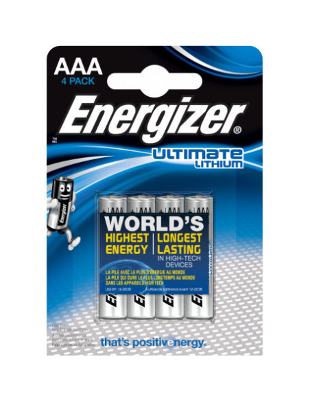 1x4 ENERGIZER Ultimate Lithium Micro AAA 1,5V