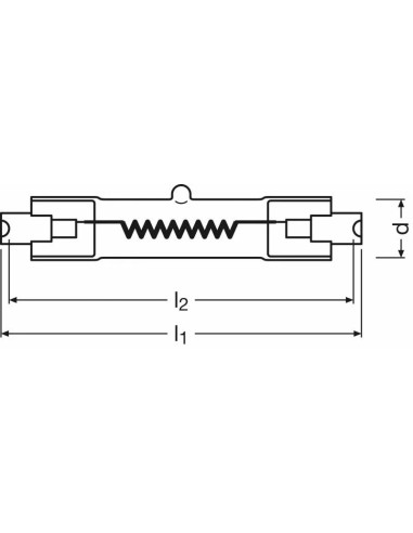 Halogen Studiolampe R7s 1000W 230V 3200K 2600lm