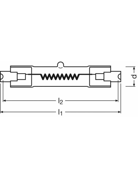 Halogen Studiolampe R7s 1000W 230V 3200K 2600lm