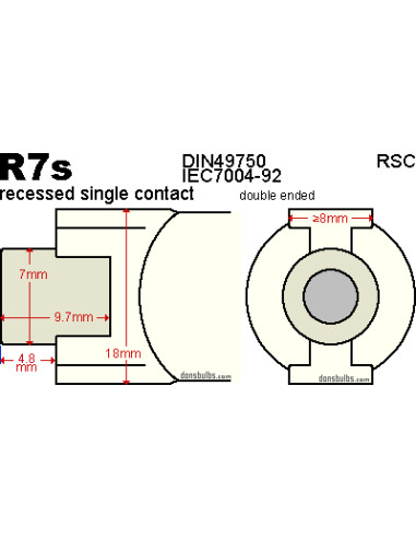 PHILIPS 230V 1000W R7S, 190mm 3200K