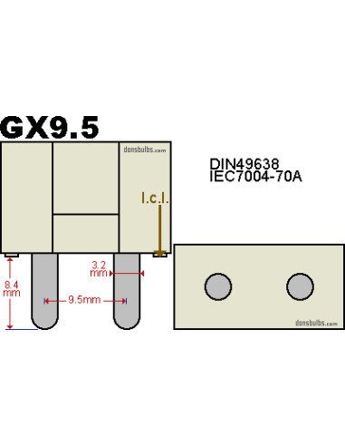 GE CP70 FSL 230V 1000W GX9.5 3200K