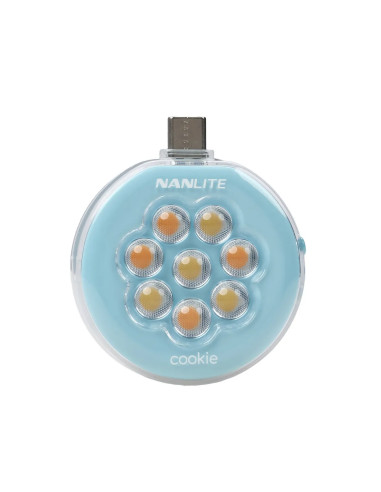 NANLITE COOKIE LED MINI LIGHT CYAN BLUE