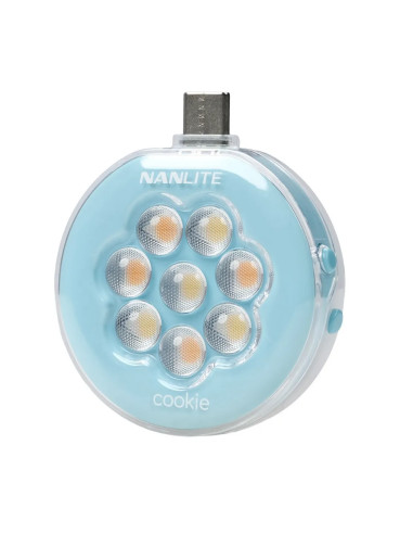 NANLITE COOKIE LED MINI LIGHT CYAN BLUE