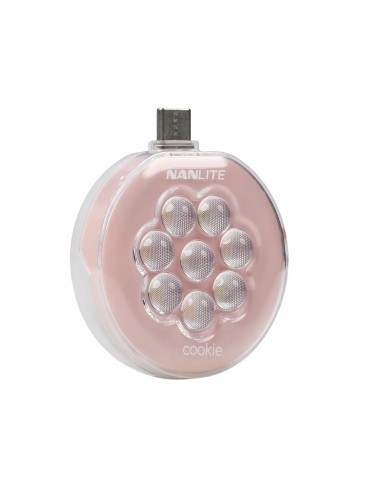 NANLITE COOKIE LED MINI LIGHT CORAL PINK