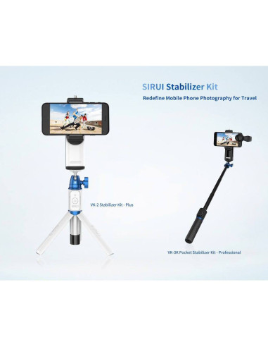 SIRUI SELFIE STICK POCKET VK-2W STABILIZZATO PLUS BIANCO