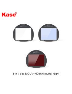 KASE FILTRO CLIP IN SET 3 IN 1 (MCUV/ND16/NEUTRAL NIGHT) PER CANON R5 E R6