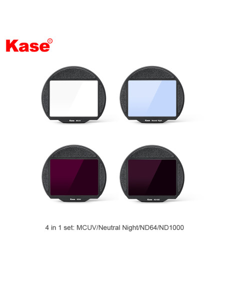 KASE FILTRO KIT CLIP 4 IN 1 SET (MCUV/NEUTRAL NIGHT/ND64/ND1000)FUJI GFX50 - GFX100