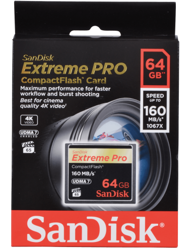 64GB Extreme Pro CF 160MB/s 64GB