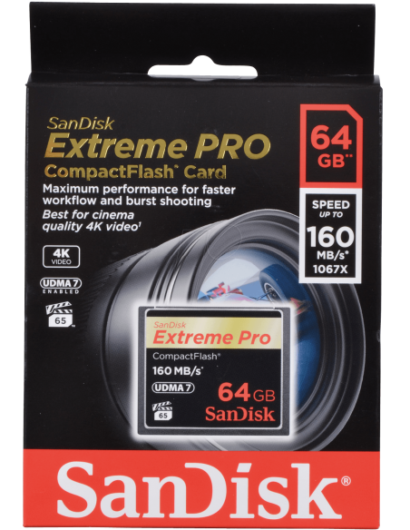 64GB Extreme Pro CF 160MB/s 64GB