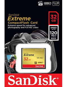 SANDISK CF 32GB EXTREME 120Mb/85Mb 800X