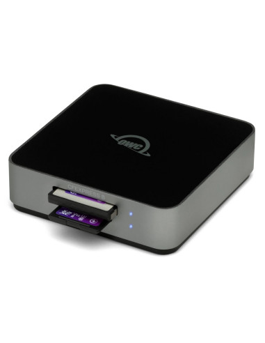 OWC TCCFXBSDRDR ATLAS DUAL CFEXPRESS + SD CARD CARD READER: USB-C DUAL-SLOT CFEXPRESS TYPE B AND SDXC UHS-II CARD READER