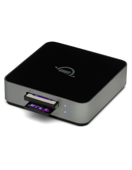 OWC TCCFXBSDRDR ATLAS DUAL CFEXPRESS + SD CARD CARD READER: USB-C DUAL-SLOT CFEXPRESS TYPE B AND SDXC UHS-II CARD READER
