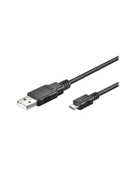 EWENEWT EC1020 CAVO USB 2,0 A/B MICRO M/M 1,8MT NERO, POLYBAG