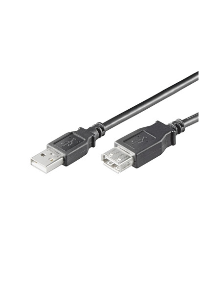 EWENT EC1011 CAVO PROLUNGA USB 2.0 A/A M/F 1MT NERO POLYBAG