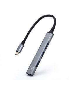 EWENT EW1145 HUB SLIM TIPO C A 4 PORTE USB 3.2 GEN1