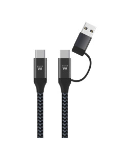 EWENT EW9918 CAVO DI RICARICA USB-C 2-IN-1