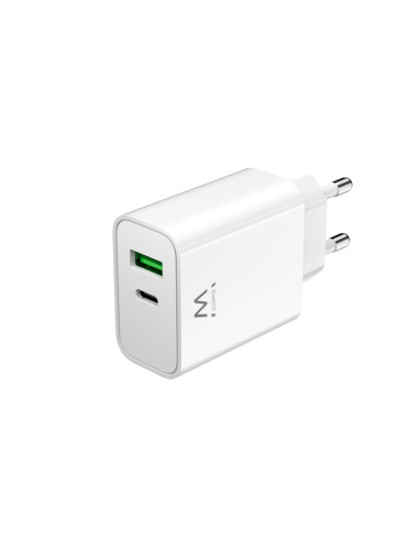 EWENT EW1325 CARICATORE RAPIDO USB-C PD E USB-A QC3.0 DA 30W