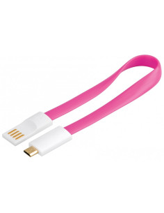 GOOBAY 95907 CAVO MAGNETICO USB 2.0-MICRO B HI-SPEED ROSA