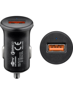 GOOBAY 45162 CARICABATTERIA RAPIDO QC3.0 2A PER AUTO USB NERO
