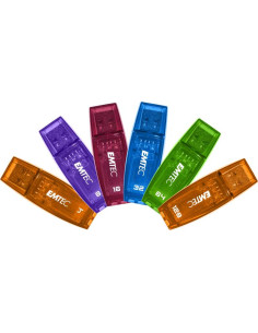 EMTEC USB2.0 PEN DRIVE 64GB C410 COLOR MIX