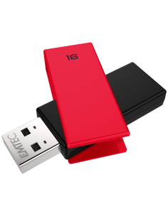 EMTEC USB2.0 PEN DRIVE 16GB BRICK C350 RED