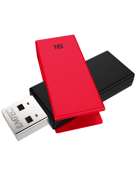 EMTEC USB2.0 PEN DRIVE 16GB BRICK C350 RED