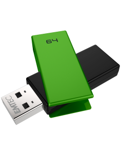 EMTEC USB2.0 PEN DRIVE 64GB BRICK C350 GREEN