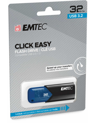 EMTEC USB3.2 CLICK EASY B110 PEN DRIVE 32GB BLUE