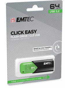 EMTEC USB3.2 CLICK EASY B110 PEN DRIVE 64GB GREEN