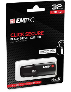 EMTEC USB3.2 CLICK SECURE B120 PEN DRIVE 32GB