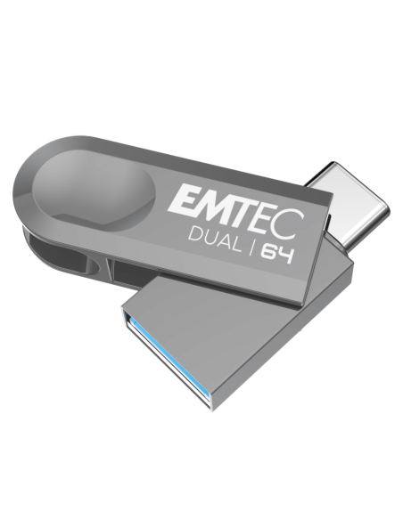 EMTEC USB 3.2 DUAL D280 PEN DRIVE 64GB USB-C/USB BACK-UP OTG