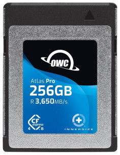 OWC CFXB4P00256 ATLAS PRO 256GB HIGH-PERFORMANCE CFEXPRESS TYPE B 4.0 MEMORY CARD R3650 MB/S -W3000 MB/S