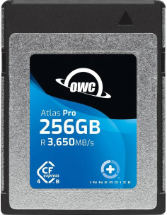 OWC CFXB4P00256 ATLAS PRO 256GB HIGH-PERFORMANCE CFEXPRESS TYPE B 4.0 MEMORY CARD R3650 MB/S -W3000 MB/S 2