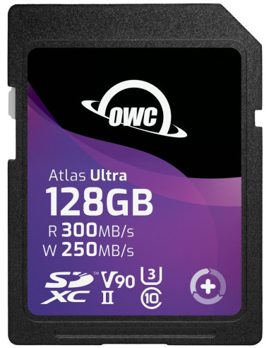 OWC SDV90U0128 128GB ATLAS ULTRA SDXC UHS-II V90 MEDIA CARD - R 300MB/S - W 250MB/S