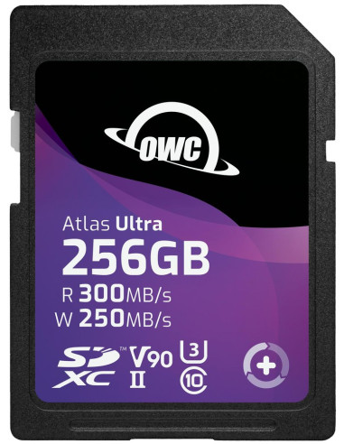OWC SDV90U0256 256GB ATLAS ULTRA SDXC UHS-II V90 MEDIA CARD - R 300MB/S - W 250MB/S