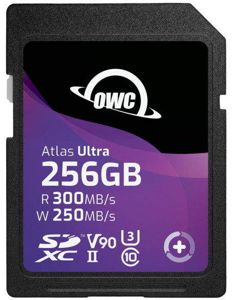 OWC SDV90U0256 256GB ATLAS ULTRA SDXC UHS-II V90 MEDIA CARD - R 300MB/S - W 250MB/S