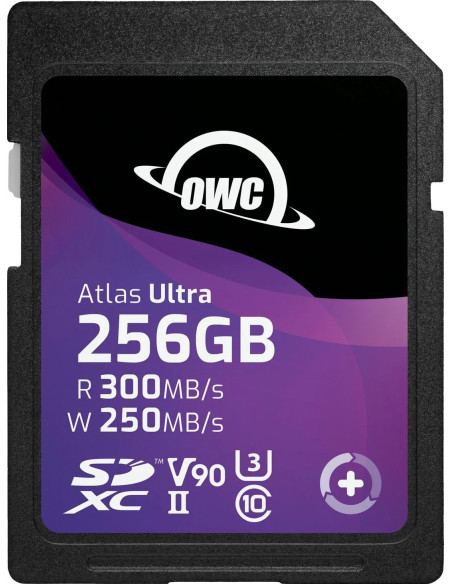 OWC SDV90U0256 256GB ATLAS ULTRA SDXC UHS-II V90 MEDIA CARD - R 300MB/S - W 250MB/S