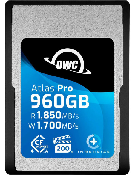 OWC CFXA4P00960 ATLAS PRO 960GB HIGH-PERFORMANCE CFEXPRESS TYPE A 4.0 MEMORY CARD R1850 MB/S -W1700 MB/S + ADATTATORE