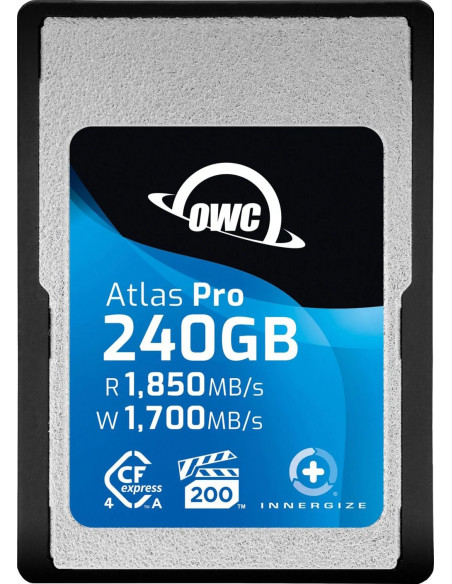 OWC CFXA4P00240 ATLAS PRO 240GB CFEXPRESS TYPE A CARDS VPG 200+ADATTATORE TYPE B INCLUSO