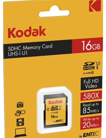 16GB SDHC UHS-I Classe 10