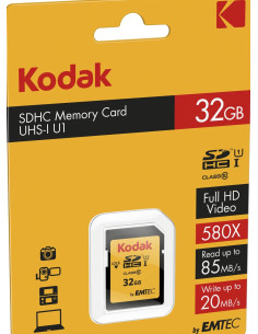 KODAK SD HC 32GB 85MB/20MB CL.10 U1 V10 PREMIUM PERFORMANCE 2